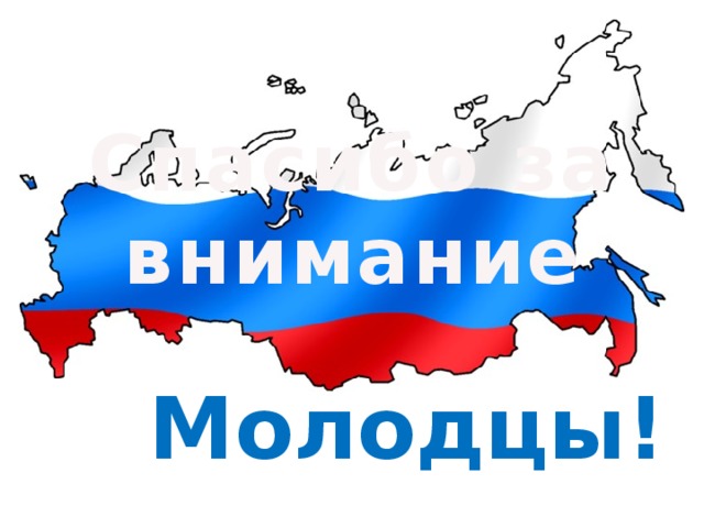 Спасибо за внимание Молодцы!