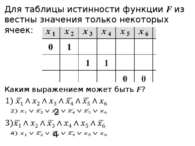 Метод таблиц истинности