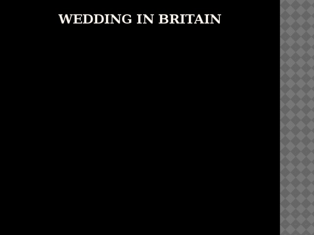 Wedding in britain 