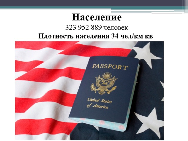 Население 323 952 889 человек Плотность населения 34 чел/км кв 