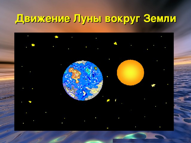Движение Луны вокруг Земли 