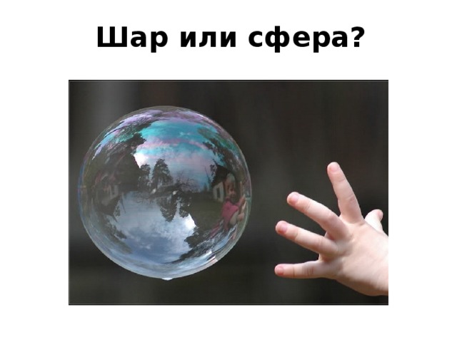 Шар или сфера? 