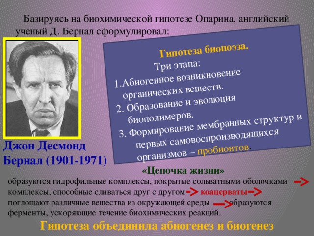 Теория биопоэза картинки