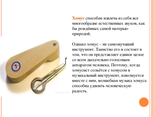 Презентация "Национальный инструмент - Хомус"