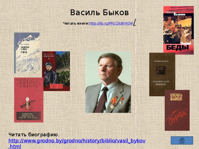 Василь быков биография творчество презентация