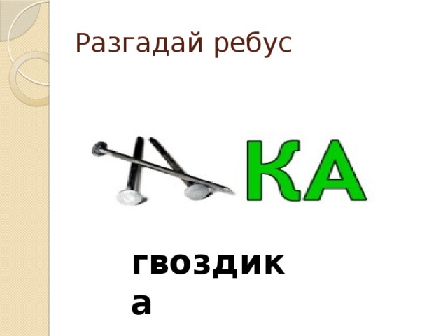 Слово гвоздика по слогам. Ребус гвоздики. Ребус про гвоздику. Ребус к слову гвоздика. Ребус про цветок гвоздика.