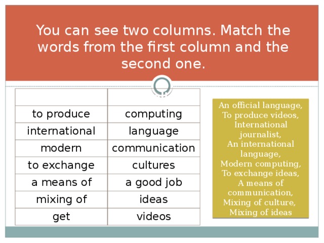 Match the columns light. Match the Words from the two columns 6 класс. Презентация 2 класс биболетова урок 46. Match the Words from the columns 7 класс. Match the Words from the two columns