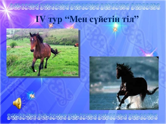 ІV тур “Мен сүйетін тіл” 