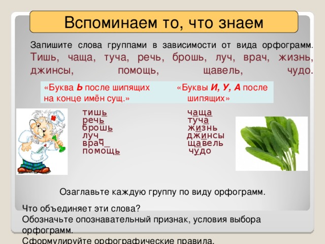 Технологическая карта корень слова