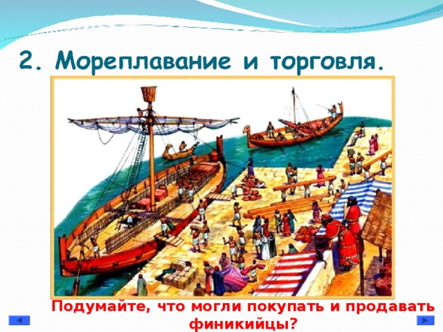 Подумайте, что могли покупать и продавать финикийцы?   