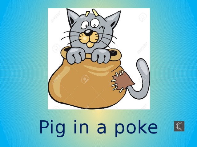 Pig in a poke