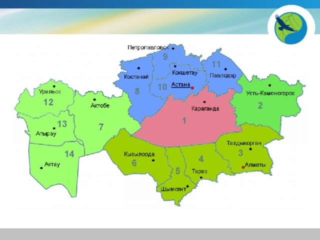 Карта использования сырья в казахстане