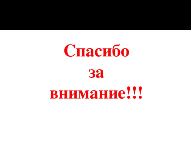 Спасибо  за внимание!!! 