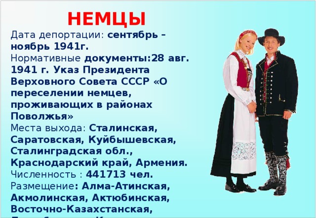 Поволжские немцы презентация