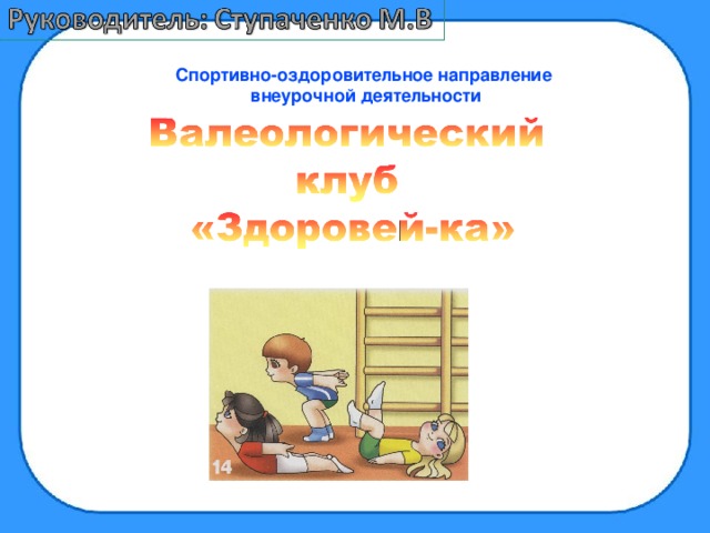 Спортивно-оздоровительное направление внеурочной деятельности Р