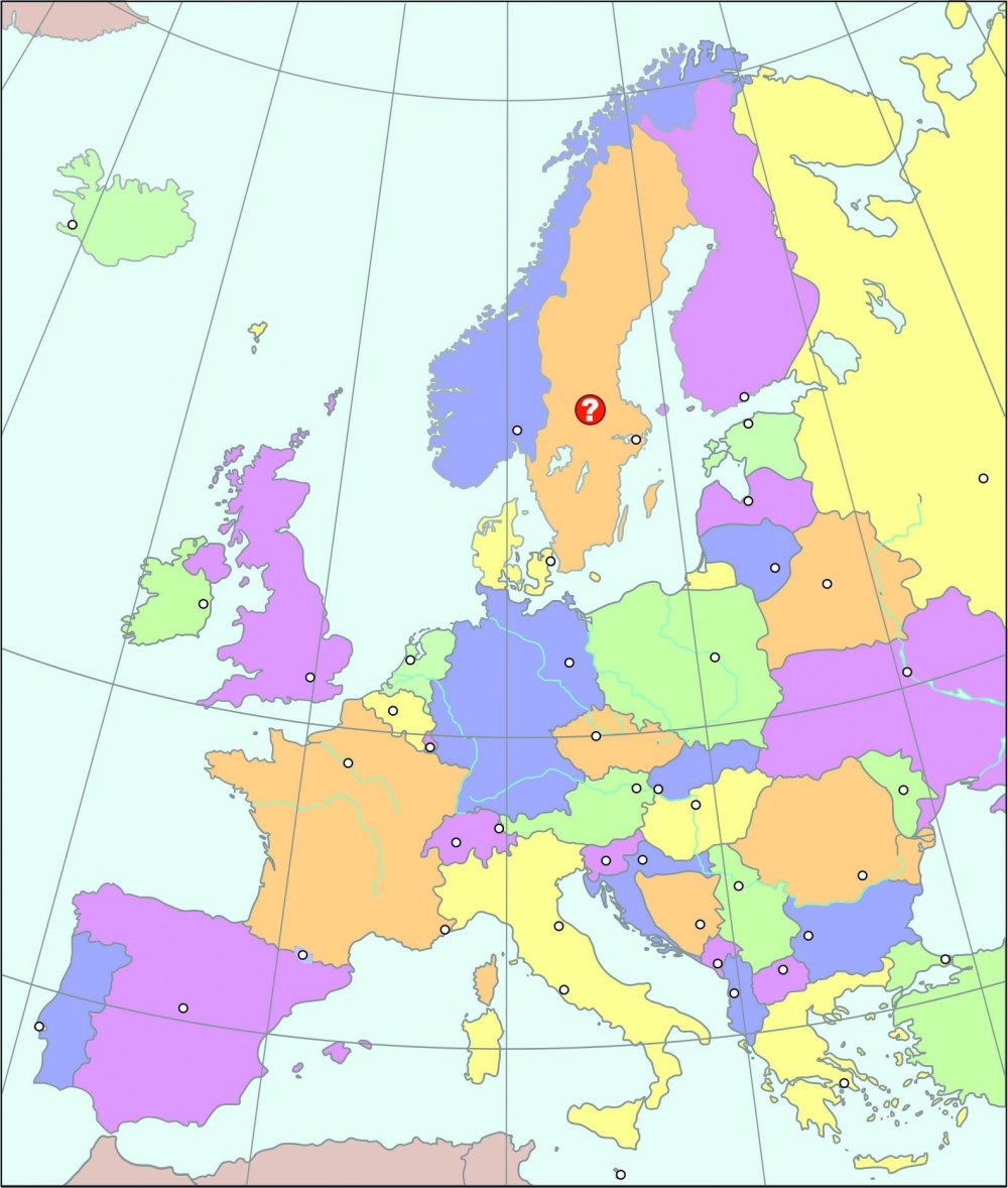 Швеция политическая карта мира